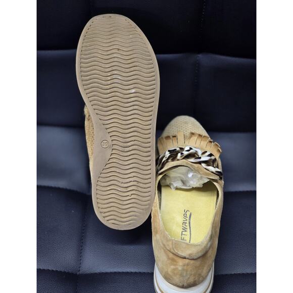 SoftWaves Cadie Beige Leather Slip On Arch Support Platform Shoes EU39 US8 - Picture 6 of 6